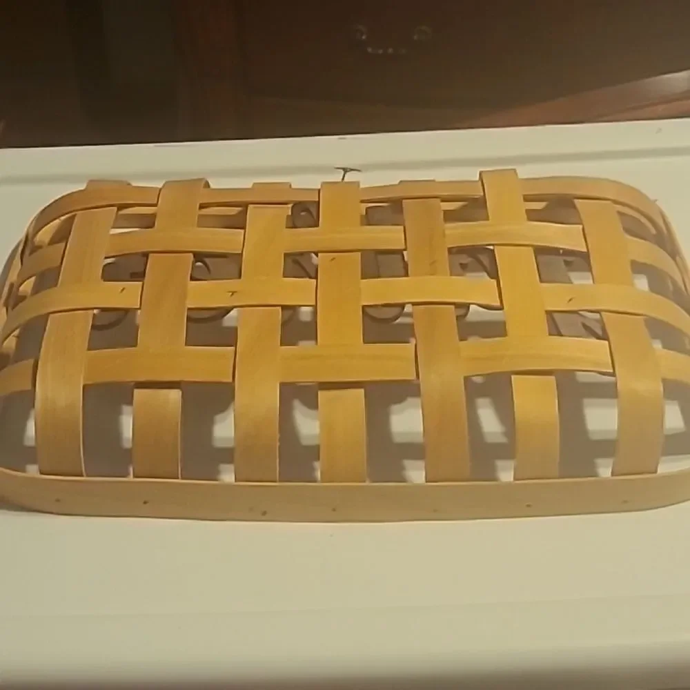 Wooden Basket with 'Gather' Sign